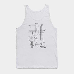 Fire Extinguisher Vintage Patent Hand Drawing Tank Top